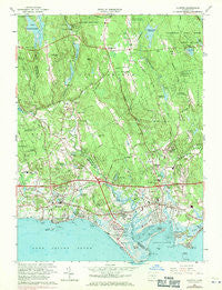 Clinton Connecticut Historical topographic map, 1:24000 scale, 7.5 X 7.5 Minute, Year 1961