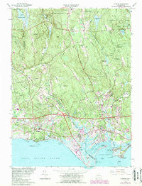 Clinton Connecticut Historical topographic map, 1:24000 scale, 7.5 X 7.5 Minute, Year 1961