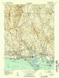 Clinton Connecticut Historical topographic map, 1:31680 scale, 7.5 X 7.5 Minute, Year 1951