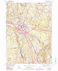 Colchester Connecticut Historical topographic map, 1:24000 scale, 7.5 X 7.5 Minute, Year 1953