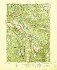 Colchester Connecticut Historical topographic map, 1:31680 scale, 7.5 X 7.5 Minute, Year 1945