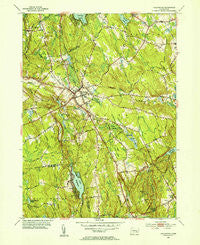 Colchester Connecticut Historical topographic map, 1:31680 scale, 7.5 X 7.5 Minute, Year 1953