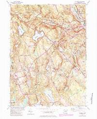 Columbia Connecticut Historical topographic map, 1:24000 scale, 7.5 X 7.5 Minute, Year 1953