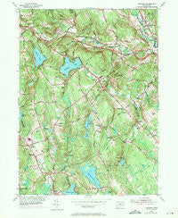 Columbia Connecticut Historical topographic map, 1:24000 scale, 7.5 X 7.5 Minute, Year 1953