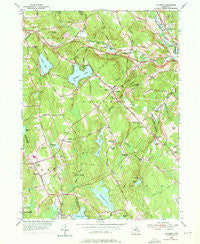 Columbia Connecticut Historical topographic map, 1:24000 scale, 7.5 X 7.5 Minute, Year 1953