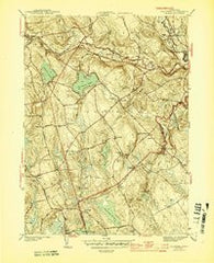 Columbia Connecticut Historical topographic map, 1:31680 scale, 7.5 X 7.5 Minute, Year 1944