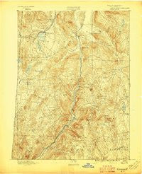 Cornwall Connecticut Historical topographic map, 1:62500 scale, 15 X 15 Minute, Year 1893