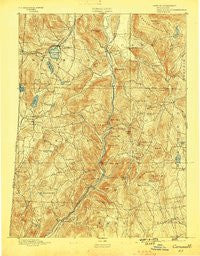 Cornwall Connecticut Historical topographic map, 1:62500 scale, 15 X 15 Minute, Year 1893