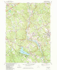 Coventry Connecticut Historical topographic map, 1:24000 scale, 7.5 X 7.5 Minute, Year 1983