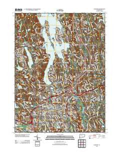 Danbury Connecticut Historical topographic map, 1:24000 scale, 7.5 X 7.5 Minute, Year 2012