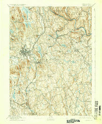 Danbury Connecticut Historical topographic map, 1:62500 scale, 15 X 15 Minute, Year 1892