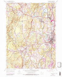 Danielson Connecticut Historical topographic map, 1:24000 scale, 7.5 X 7.5 Minute, Year 1955