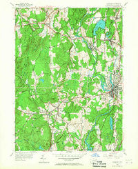 Danielson Connecticut Historical topographic map, 1:24000 scale, 7.5 X 7.5 Minute, Year 1955