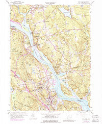 Deep River Connecticut Historical topographic map, 1:24000 scale, 7.5 X 7.5 Minute, Year 1961