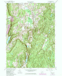 Durham Connecticut Historical topographic map, 1:24000 scale, 7.5 X 7.5 Minute, Year 1964