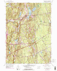 East Killingly Connecticut Historical topographic map, 1:24000 scale, 7.5 X 7.5 Minute, Year 1955