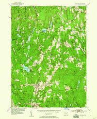 Eastford Connecticut Historical topographic map, 1:24000 scale, 7.5 X 7.5 Minute, Year 1953