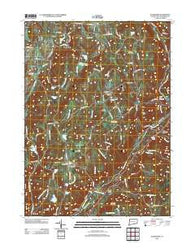 Ellsworth Connecticut Historical topographic map, 1:24000 scale, 7.5 X 7.5 Minute, Year 2012