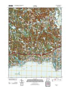 Essex Connecticut Historical topographic map, 1:24000 scale, 7.5 X 7.5 Minute, Year 2012