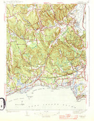 Essex Connecticut Historical topographic map, 1:31680 scale, 7.5 X 7.5 Minute, Year 1944