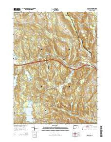 Fitchville Connecticut Current topographic map, 1:24000 scale, 7.5 X 7.5 Minute, Year 2015