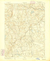 Gilead Connecticut Historical topographic map, 1:62500 scale, 15 X 15 Minute, Year 1892