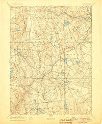 Gilead Connecticut Historical topographic map, 1:62500 scale, 15 X 15 Minute, Year 1892