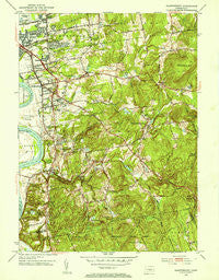Glastonbury Connecticut Historical topographic map, 1:31680 scale, 7.5 X 7.5 Minute, Year 1953