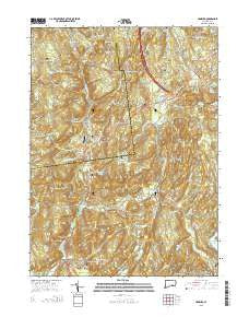 Hamburg Connecticut Current topographic map, 1:24000 scale, 7.5 X 7.5 Minute, Year 2015
