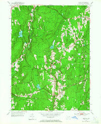 Hampton Connecticut Historical topographic map, 1:24000 scale, 7.5 X 7.5 Minute, Year 1953