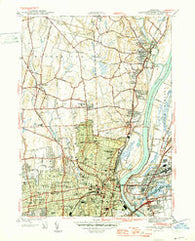 Hartford North Connecticut Historical topographic map, 1:31680 scale, 7.5 X 7.5 Minute, Year 1945