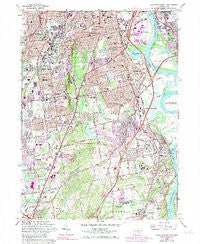 Hartford South Connecticut Historical topographic map, 1:24000 scale, 7.5 X 7.5 Minute, Year 1964