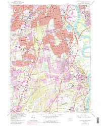 Hartford South Connecticut Historical topographic map, 1:24000 scale, 7.5 X 7.5 Minute, Year 1964