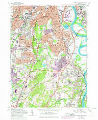 Hartford South Connecticut Historical topographic map, 1:24000 scale, 7.5 X 7.5 Minute, Year 1964