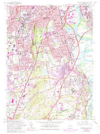 Hartford South Connecticut Historical topographic map, 1:24000 scale, 7.5 X 7.5 Minute, Year 1964