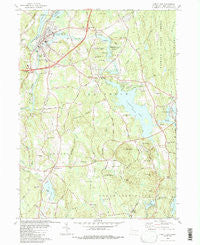 Jewett City Connecticut Historical topographic map, 1:24000 scale, 7.5 X 7.5 Minute, Year 1984