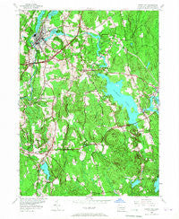 Jewett City Connecticut Historical topographic map, 1:24000 scale, 7.5 X 7.5 Minute, Year 1953
