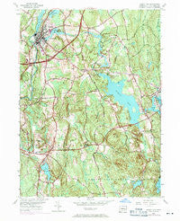 Jewett City Connecticut Historical topographic map, 1:24000 scale, 7.5 X 7.5 Minute, Year 1953