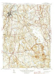 Jewett City Connecticut Historical topographic map, 1:31680 scale, 7.5 X 7.5 Minute, Year 1944