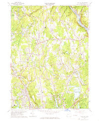 Long Hill Connecticut Historical topographic map, 1:24000 scale, 7.5 X 7.5 Minute, Year 1964
