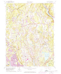Long Hill Connecticut Historical topographic map, 1:24000 scale, 7.5 X 7.5 Minute, Year 1964