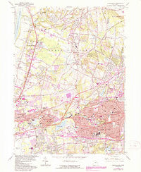 Manchester Connecticut Historical topographic map, 1:24000 scale, 7.5 X 7.5 Minute, Year 1963