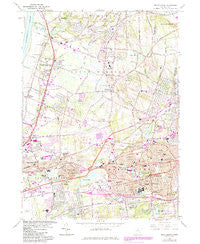 Manchester Connecticut Historical topographic map, 1:24000 scale, 7.5 X 7.5 Minute, Year 1963