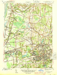 Manchester Connecticut Historical topographic map, 1:31680 scale, 7.5 X 7.5 Minute, Year 1944