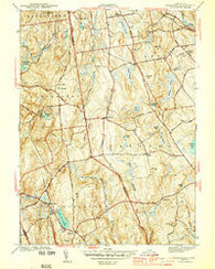 Marlboro Connecticut Historical topographic map, 1:31680 scale, 7.5 X 7.5 Minute, Year 1944