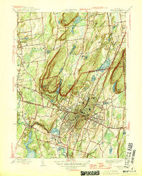 Meriden Connecticut Historical topographic map, 1:31680 scale, 7.5 X 7.5 Minute, Year 1946