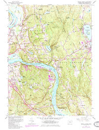 Middle Haddam Connecticut Historical topographic map, 1:24000 scale, 7.5 X 7.5 Minute, Year 1961