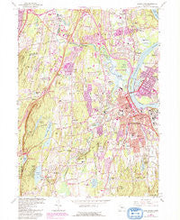 Middletown Connecticut Historical topographic map, 1:24000 scale, 7.5 X 7.5 Minute, Year 1965