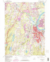 Middletown Connecticut Historical topographic map, 1:24000 scale, 7.5 X 7.5 Minute, Year 1965