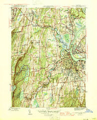 Middletown Connecticut Historical topographic map, 1:31680 scale, 7.5 X 7.5 Minute, Year 1945